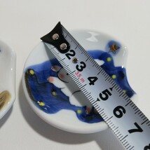 波佐見焼 あおば窯 兎文豆皿 直径6.4cm×高さ1.6cm 2点セット [和食器 薬味皿 豆皿 小皿 箸置き うさぎ]_画像8