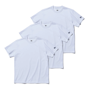 ニューエラ S/S Tシャツ 3-Pack パフォーマンス ホワイト ホワイト L 1セット [T便60] [T便 1/1]