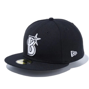 ニューエラ 59FIFTY 横浜DeNAベイスターズ ブラック ホワイト ブラック スノーホワイト 7 3/4 1個 [T便60] [T便 1/4]