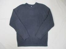 ユニクロ　ミドルゲージモックネックセーター（長袖）　ＮＡＶＹ　Ｍサイズ　453762_画像3