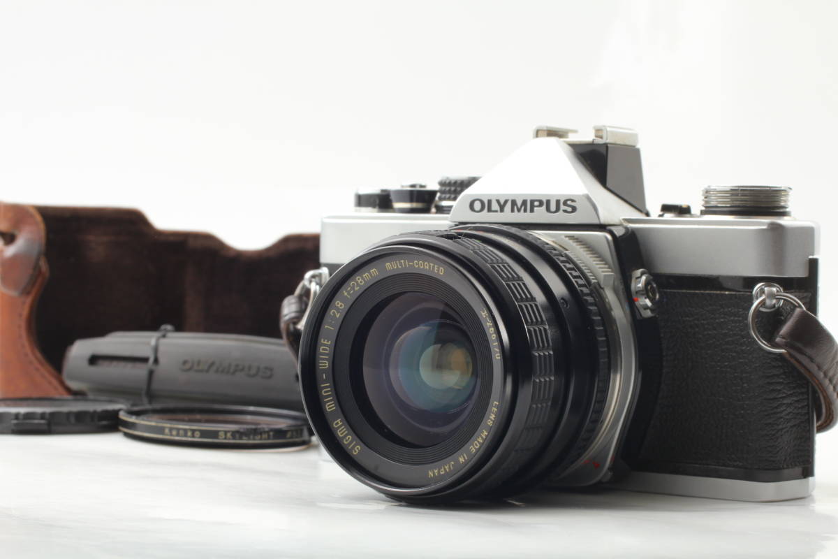 極美品 整備済】オリンパス OM-2 フィルムカメラ 28mm f2.8レンズ-