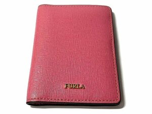  beautiful goods FURLA Furla card-case leather pass case pink 