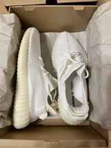 adidas YEEZY BOOST CP9366 CWHITE WHITE イージー ブースト 白 27cm US9 オンライン購入 新品未使用 レシートあり_画像1