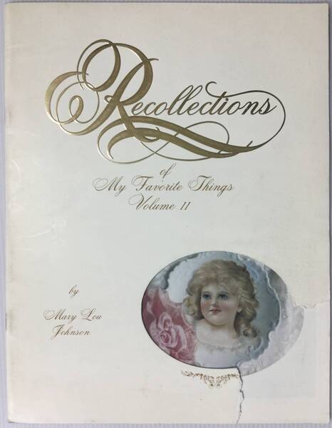 送料無料■ARTBOOK_OUTLET■64-042★メアリールージョンソン RECOLLECTION 2 Mary Lou Johnson 1985年 おすすめデザイン TOLE トール 図案