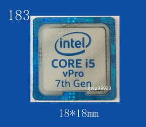 即決183【 CORE i5 vPro 7th Gen 】エンブレムシール追加同梱発送OK■ 条件付き送料無料 未使用