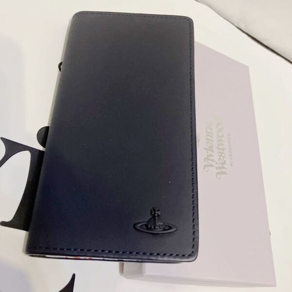 送料込●新品●箱付 価14300円 Vivienne Westwood スマホケース 紺C iPhone7 8 SE2 3同等サイズ対応 ワールドトラベル 手帳型 ヴィヴアン