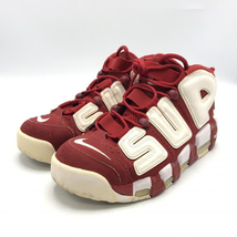 【中古】NIKE×Supreme Air More Uptempo White/Red 27 902290-600 モアアップテンポ[240010402837]_画像1