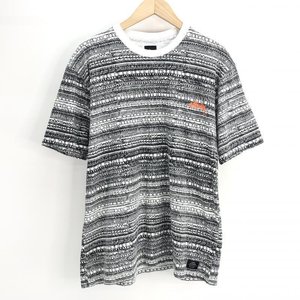 【中古】STUSSY 総柄Tシャツ Tシャツ M ホワイト ブラック ステューシー[240024420083]