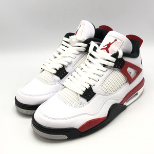 【中古】NIKE AIR JORDAN 4 RETRO Red Cement 28 DH6927-161 エア ジョーダン4[240010405332]