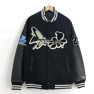 【中古】Rave Racers Varsity Jacket XL ブラック レイヴ・レイサーズ バーシティジャケット[240024404576]