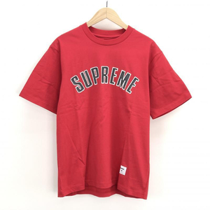 【中古】Supreme 18FW Printed Arc S/S Top Tシャツ S レッド シュプリーム[240010407321]