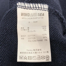 【中古】KELME × wind and sea CREW NECK SWEAT スウェット S ネイビー ケレメ × ウィンダンシー[240010406077]_画像4