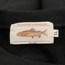 【中古】BROOK Brook&Fishロゴスウェット スウェット XL ブラック ブルーク[240010407422]_画像3