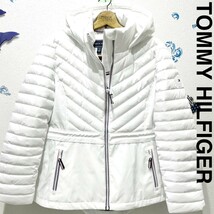 トミーヒルフィガー 新品 白 ホワイト フラッグ パーカー ブランド ダウンジャケット ダウンコート TOMMY HILFIGER アウター レディース_画像1