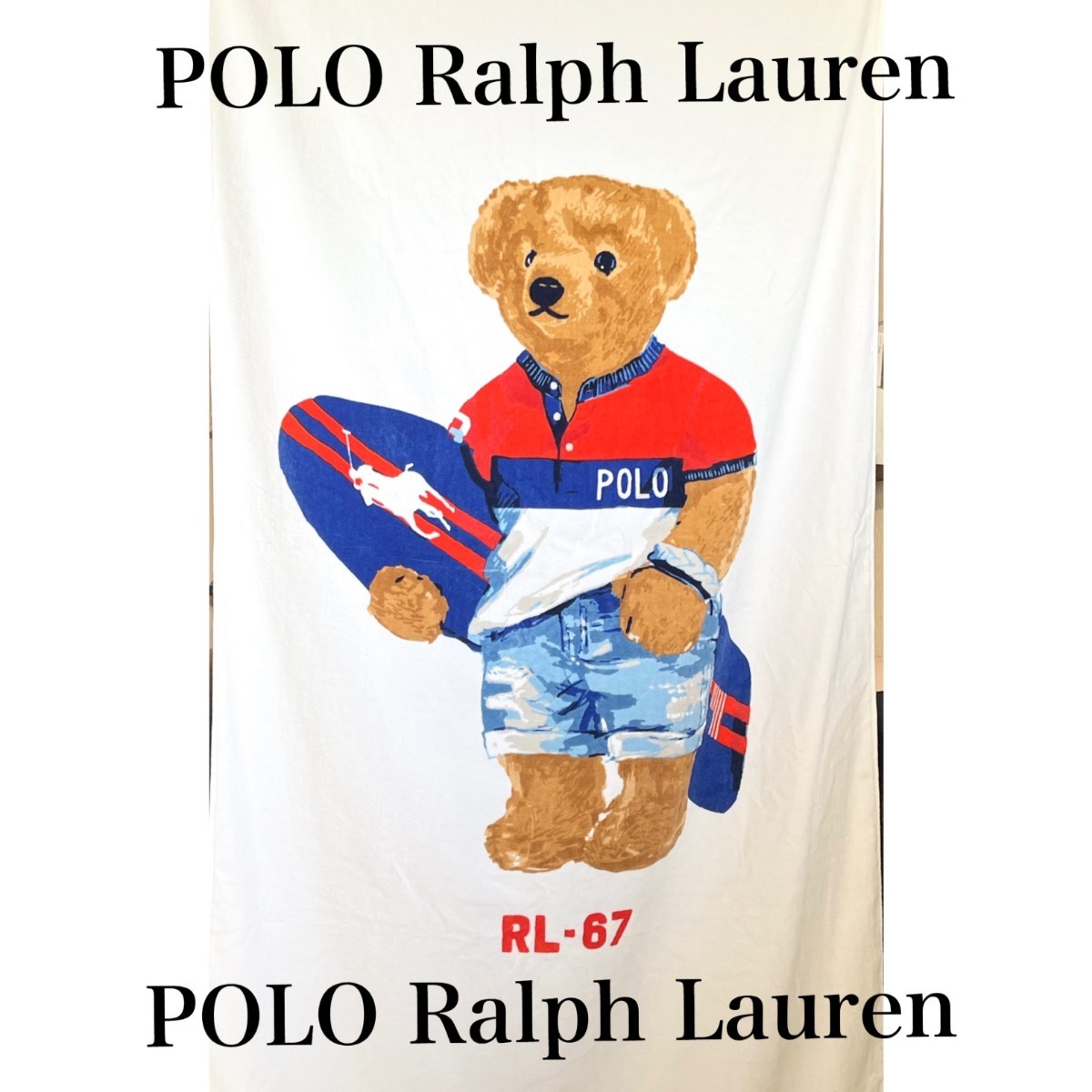 最終決算 【新品・未使用】RALPH LAUREN HOME バスタオル2枚セット 赤