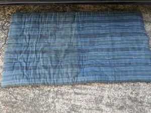 古布 襤褸　リメイク　木綿 藍染め　ボロ　蔵出し品　昭和レトロ　アンテーク　138センチ77センチ　古い　ビンテージ