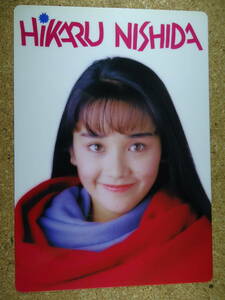 545★★★西田ひかる　Cタイプ　下敷き　ビックプロマイド他　B5サイズ　OHATAプレゼン　1990年　マナセプロダクション