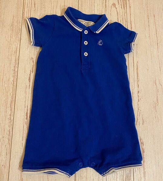 PETIT BATEAU 12m 半袖　ポロ　ロンパース　