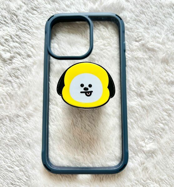 BT21 チミー　CHIMMY iPhone 13pro ケース　グリップトック