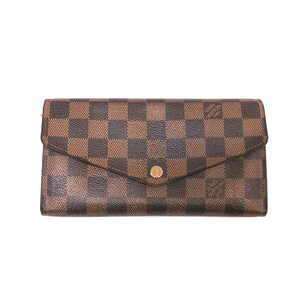 LOUIS VUITTON ルイヴィトン N63209 ポルトフォイユ・サラ ダミエ 長財布【送料無料】中古品 used AB