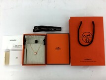 ■●【同梱可】【60】中古美品 HERMES エルメス ペンダント ミニポップ ピンク ネックレス 保存袋・箱・紙袋付き_画像1