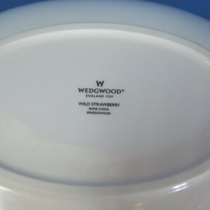 ◆◇WEDGWOOD ワイルドストロベリー オーバルディッシュ 26cm 未使用品◇◆の画像6