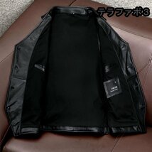 レザーベスト 牛革 レザーライダース メンズファッション バイクベスト カウハイド 本革 カウベスト 革ジャン 機関車 S～4XL_画像2