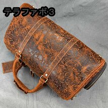 美品 ボストンバッグ メンズ本革 トラベルバッグ 革 旅行バッグ 旅行鞄 ゴルフバッグ スポーツバッグ レザー バケッ大容量 出張用 茶色_画像5