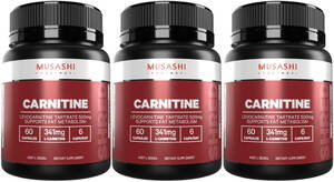 MUSASHI (msasi) carnitine 500mg 60 Capsule x3 piece set amino acid 