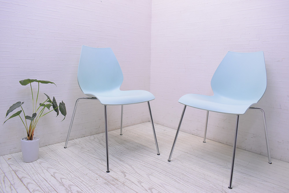 Kartell Maui マウイチェア 2脚セット ITALY ブラック-