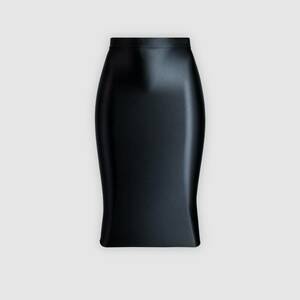MJINM 超光沢ロングスカート ドレス ミニスカート ストレッチ レオタードパジャマ 伸縮性 極薄素材 激密着 ブラック