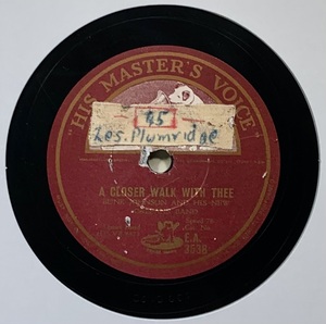 BUNK JOHNSON　AND NEW ORLEANS BAND /FRANKLIN STREET BLUES/A CLOSER WALK WITH THEE/ (HMV E.A.3538)　SPレコード　78 RPM (豪)