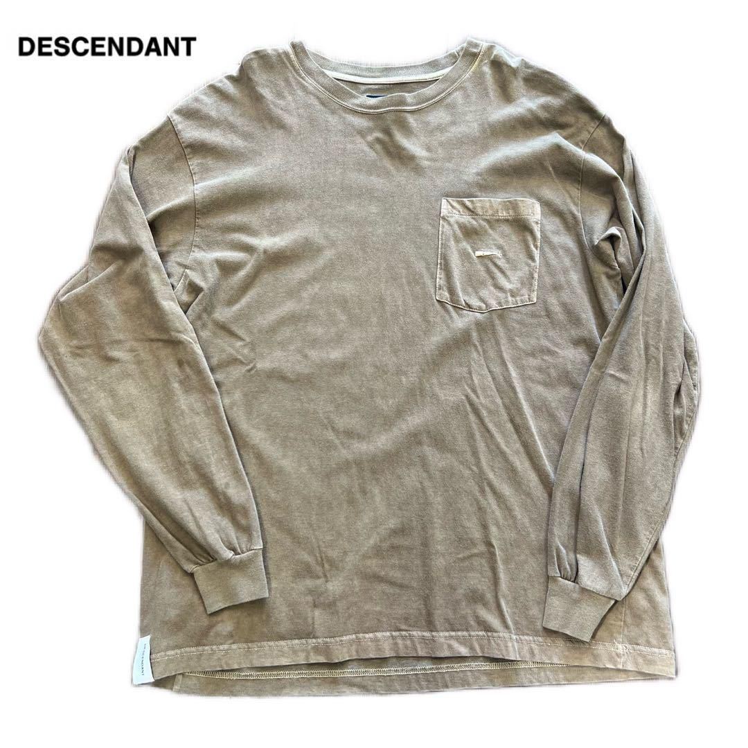 DESCENDANT SPUR LS 長袖Tシャツ (WHITE サイズ１)ディセンダントロンT