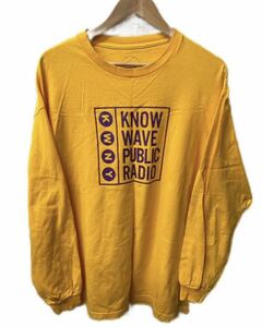 オ　know wave 長袖　プリント ロンT ノウウェイブ　韓国　長袖Tシャツ