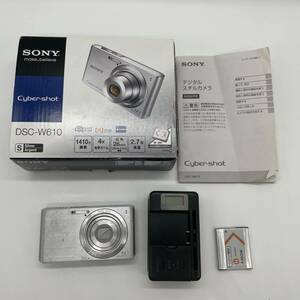 【簡易動作確認済】　Sony DSC-W610 SILVER　コンデジ　デジカメ　デジタルカメラ