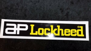 英国 ステッカー 『AP LOCKHEED』レース車両 英国車 当時物 美品 イギリス車 旧車 イタリア車 ロータス ミニクーパー ローバーミニ