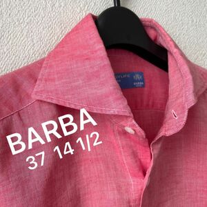 BARBA DANDYLIFE バルバ ダンディライフ シャツ　37 14 1/2