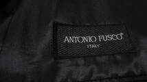 美品180cmW76-86cm★アジャスター付★ANTONIO FUSCO☆アントニオ・フスコ★上質ダブルフォーマルスーツ黒/ブラック冠婚葬祭礼服喪服_画像4