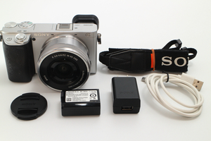 4212-Sony Sony без зеркала SLR α6400 Powersm Rens Kit Silver Ilce-6400L S затвора 11176