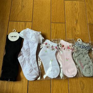 女の子　靴下 ハイソックス 13〜15cm 5足セット 入学式　卒園式　