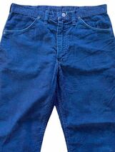 ●●vintage 80's us製 wrangler ラングラー ブーツカットコーデュロイパンツ w32（w80l70）紺●●_画像3