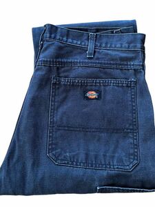 ●●vintage Dickies ディッキーズ ダブルニーペインターパンツ w34（w92l81）黒●●