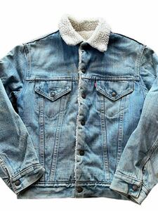 ●●vintage 80's us製 Levi's リーバイス 裏ボア ジージャン デニムジャケット 36●●