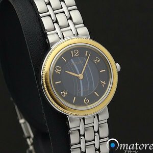 1円～◎美品◎SEIKO セイコー エクセリーヌ 18KTベゼル メノウ文字盤 レディース クォーツ SWDG040 4N20-0250◎保取説