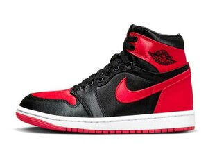 Nike WMNS Air Jordan 1 Retro High OG "Satin Bred" 28cm