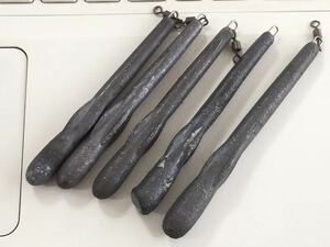 【ヘビキャロシンカー】浜キャロロケットX5本 （約30～45ｇ）検:バレーヒル 常吉 DECOY エビ反りシンカー デコイ ヘビースティックDS-7