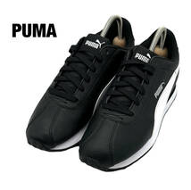 新品同様 プーマ PUMA 24cm Turin チューリン 360116-01 スニーカー 靴 メンズ ウィメンズ ユニセックス ブラック ホワイト 黒色 シューズ_画像1
