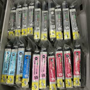 EPSON エプソン用 互換 インクカートリッジ ICGY55 ICLGY55 ICLC55 ICC55 ICVLM55 ICVM55 まとめ売り セット 231012EC3