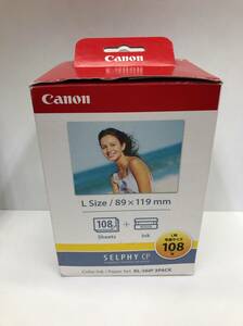 未開封 Canon SELPHY CPシリーズ用 カラーインク ペーパーセット KL-36IP 3PACK L判写真サイズ108枚 231016EC3