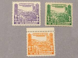 占領地切手 フィリッピン 1942年　食糧増産運動　A10-082